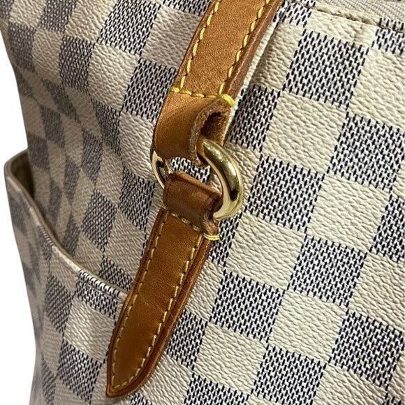 Louis Vuitton Totally MM Damier Azur Tote Bag - Picture 8 of 9